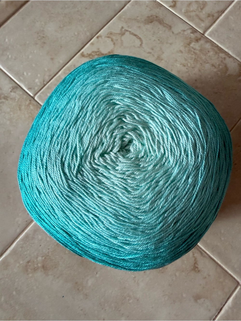 Troyarn Summer Ombre Batik Turquoise Gradient Cotton Microfiber Acrylic Yarn